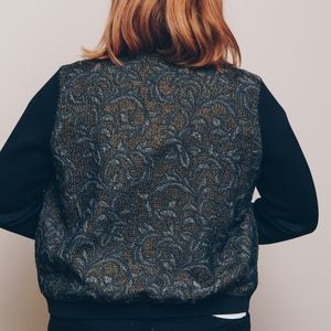 Neoprene bomber jacket